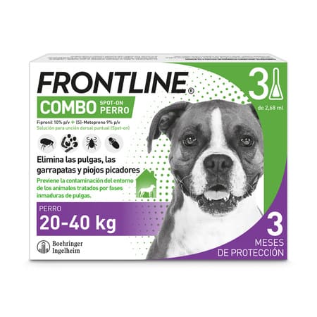 Frontline Spot On Compo Pipetas Antiparasitárias para cães 20 - 40 kg