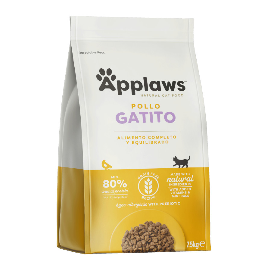 7.5 kg Applaws Kitten ração com frango para gatinhos
