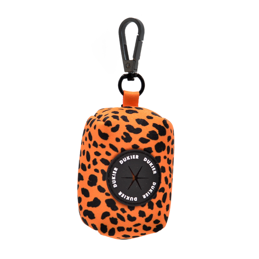 Dukier Cheetah Porta-sacos com gancho para cães