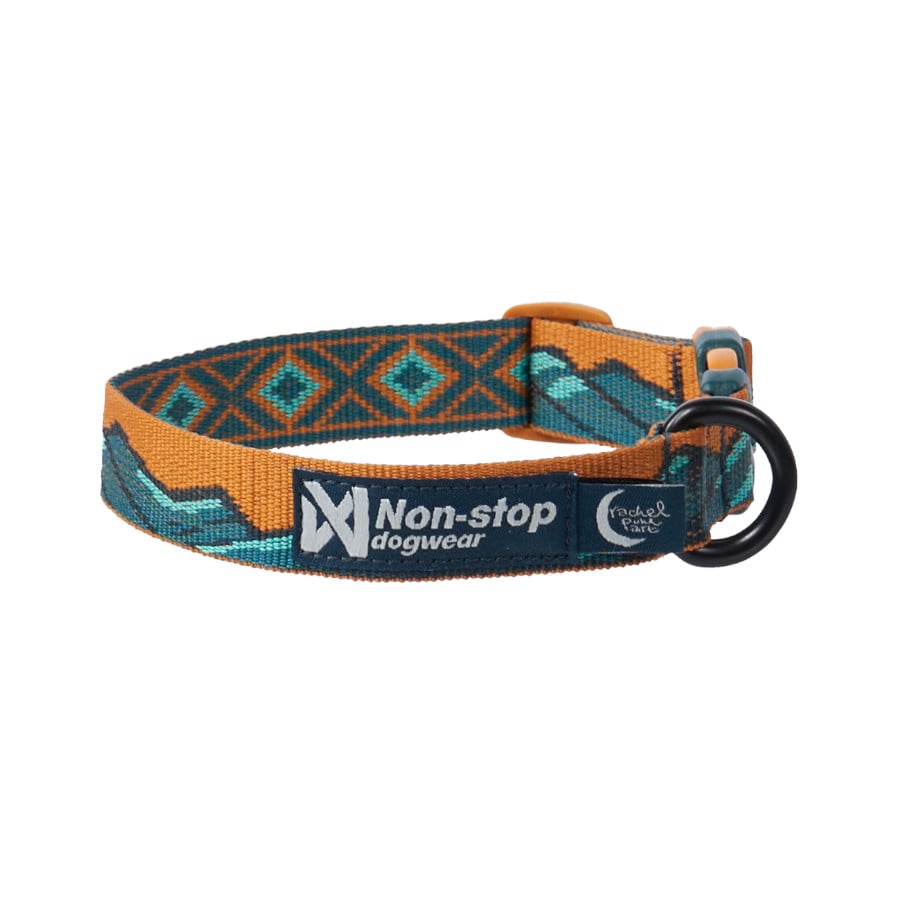 Non-stop Dogwear Coleira Turquesa e Carvalho para cães