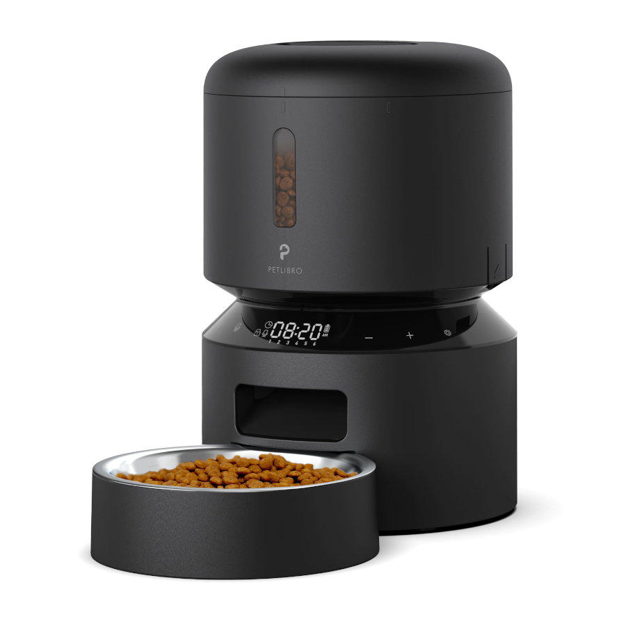 Petlibro Granary Comedouro Automático Preto para cães e gatos