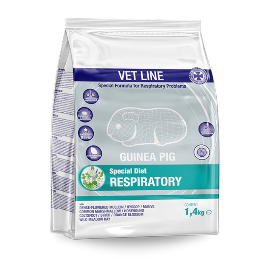 Cunipic Vet Line Respiratory Feno de prado para cobaias