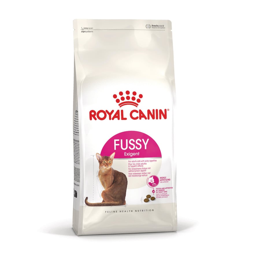 4 kg Royal Canin Fussy Exigent Ração de ave para gatos