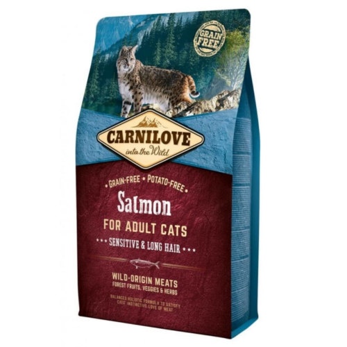 6 kg Carnilove Salmon Sensitive ração digestive gatos