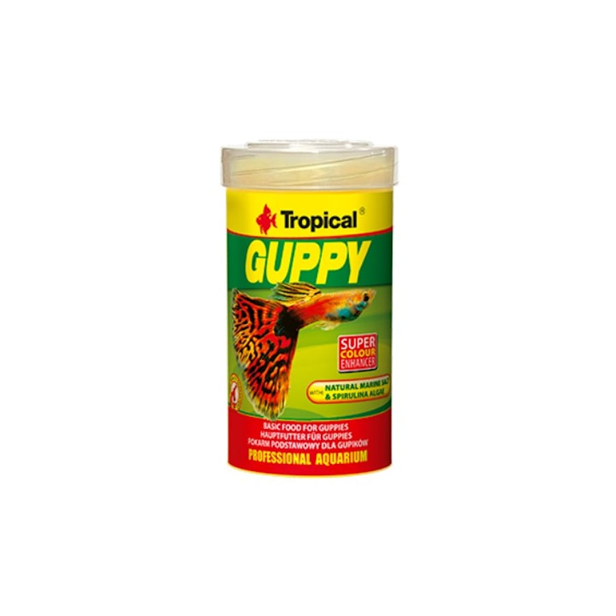 Tropical Guppy Alimento en Escamas para peixes