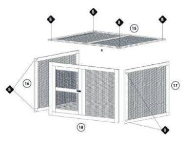 Jaula gallinero Technical Pet Rocky Modular madera instrucciones