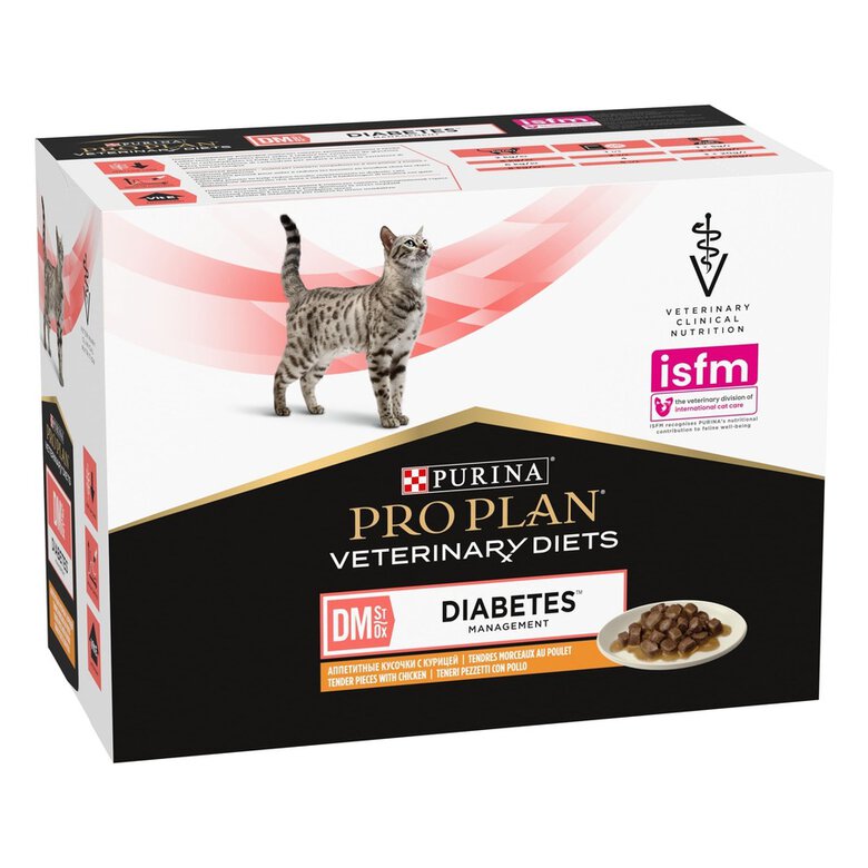 0.85 KG Pro Plan Veterinary Diets DM saquetas para gatos