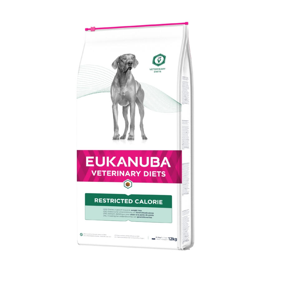 2 x 12 kg Eukanuba Veterinary Diets Restricted Calorie ração para cães Pack poupança!