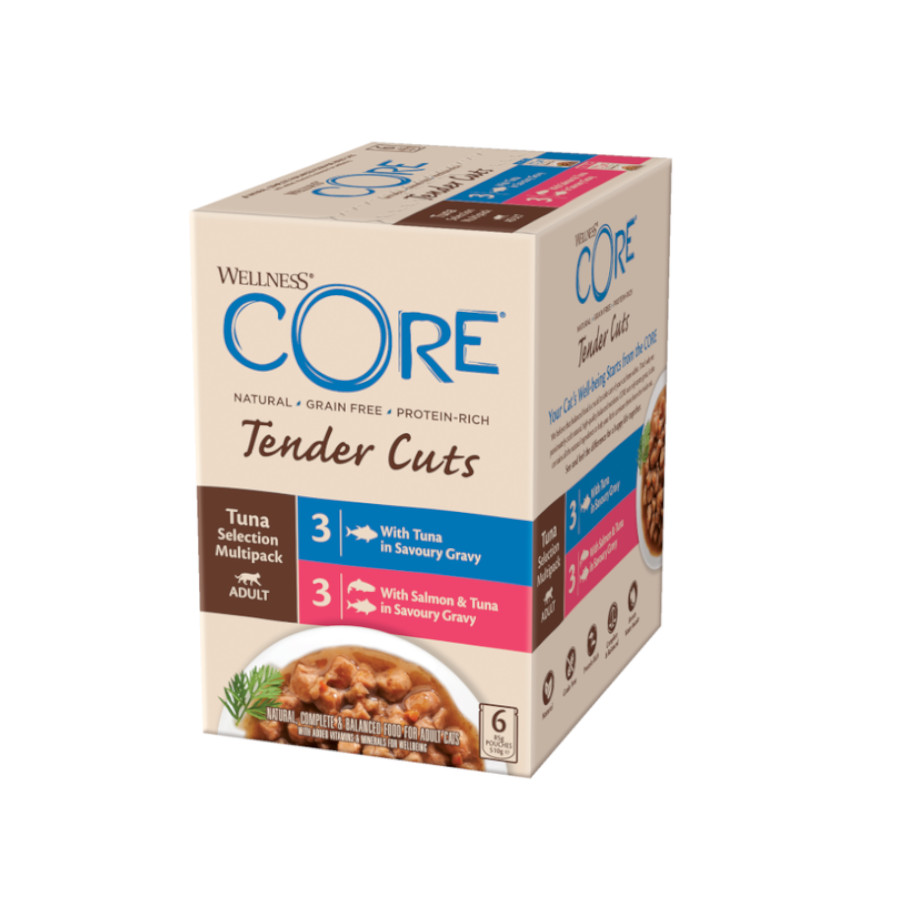 24 saquetas x 85 g Wellness Core Selection Atum saqueta para gatos