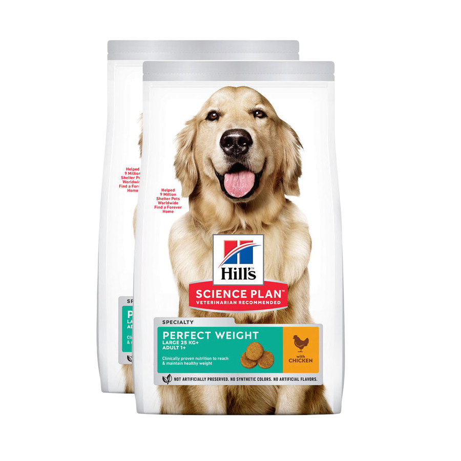 Hills Science Plan Perfect Weight Large Breed Adult Dog with Chicken 12 kg