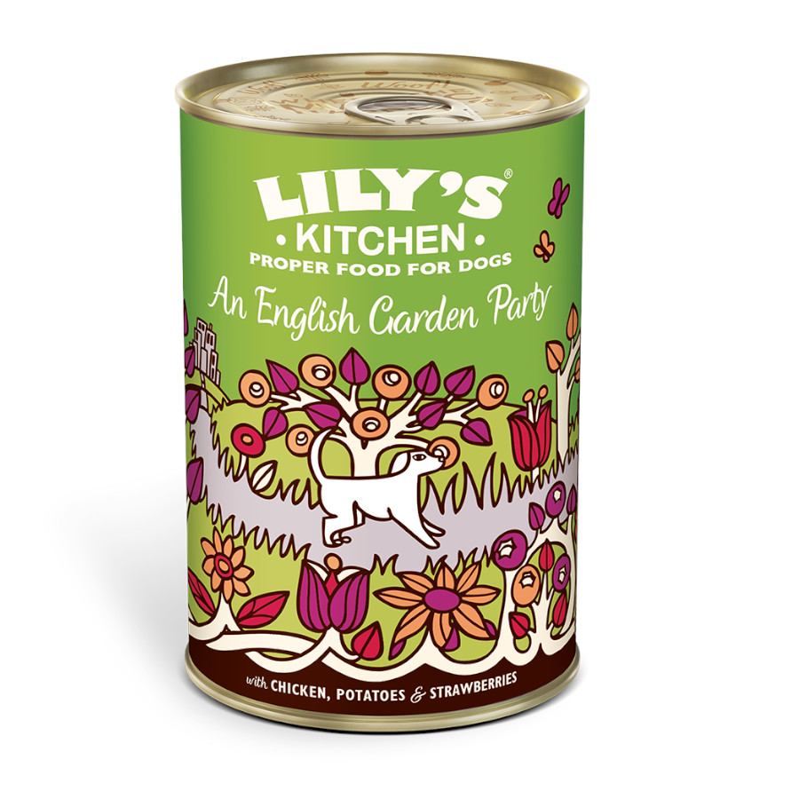 9.6 kg Lilys Kitchen frango e morangos lata para cães