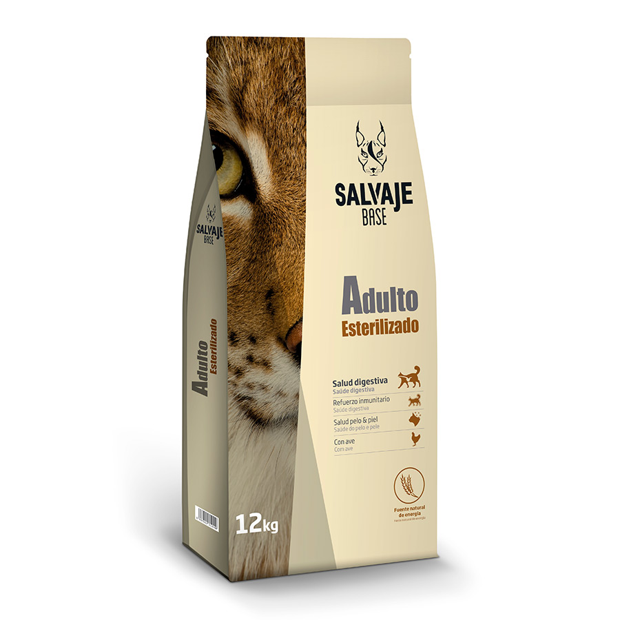 12 kg Salvaje Adult Base Sterilised Aves ração para gatos