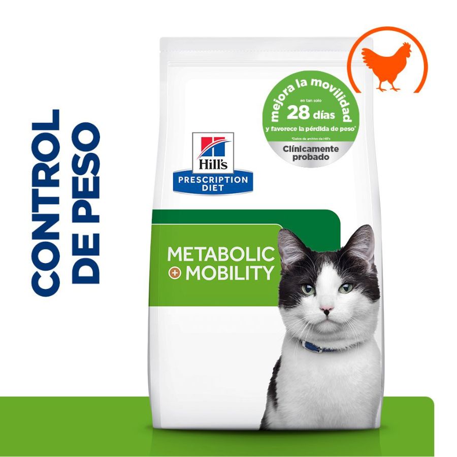 1.5 KG 1.5 kg Hill's Prescription Diet Metabolic + Mobility Pollo Pienso para gatos