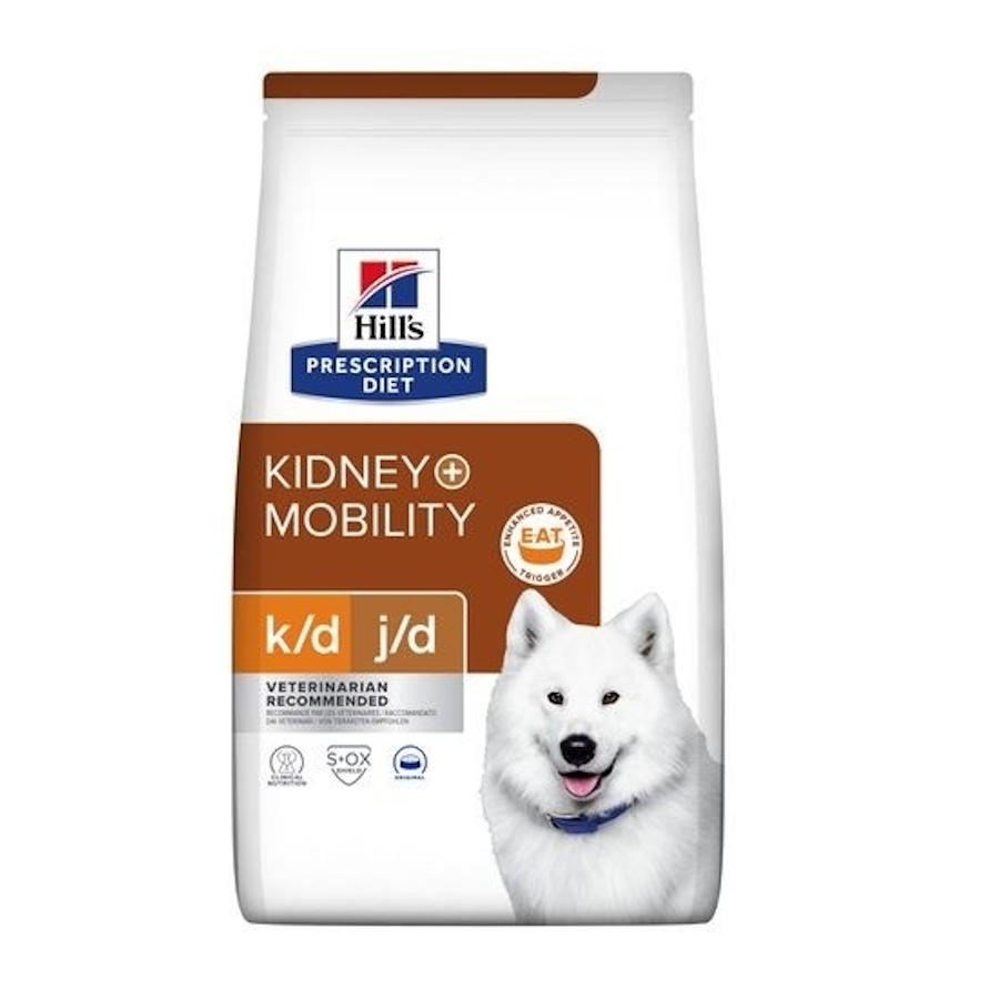 12 kg Hill's Prescription Diet Kidney + Mobility ração para cães