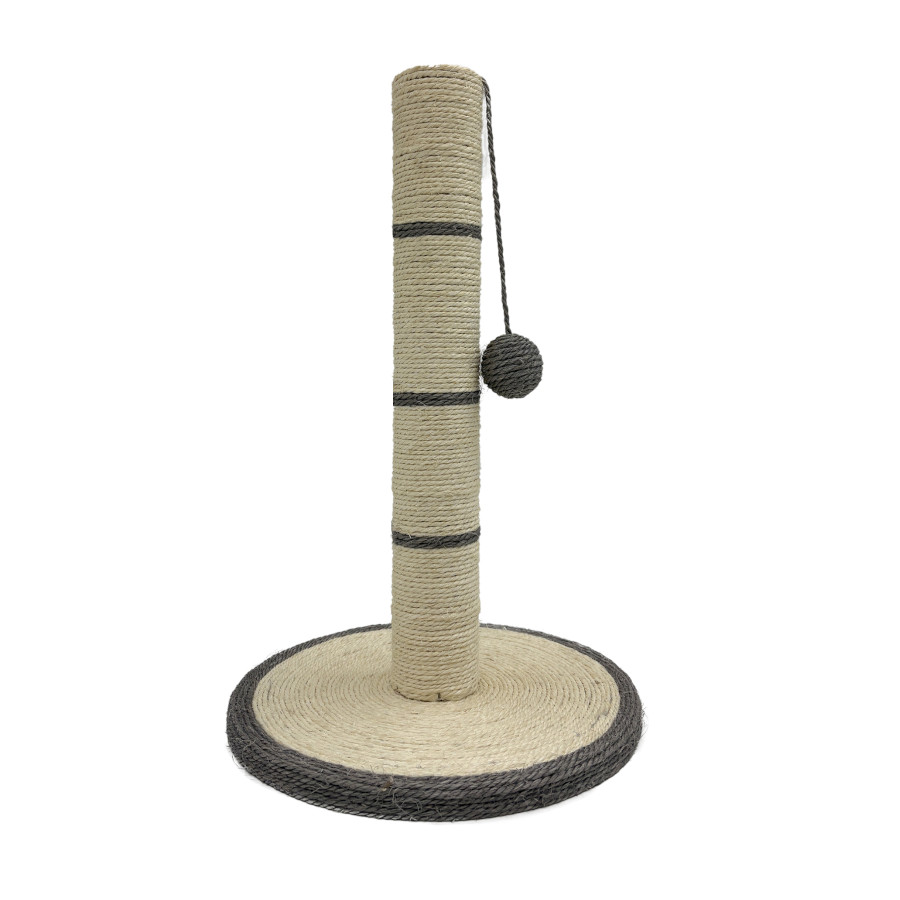 Leeby Isidoro arranhador de sisal com brinquedo azul para gatos