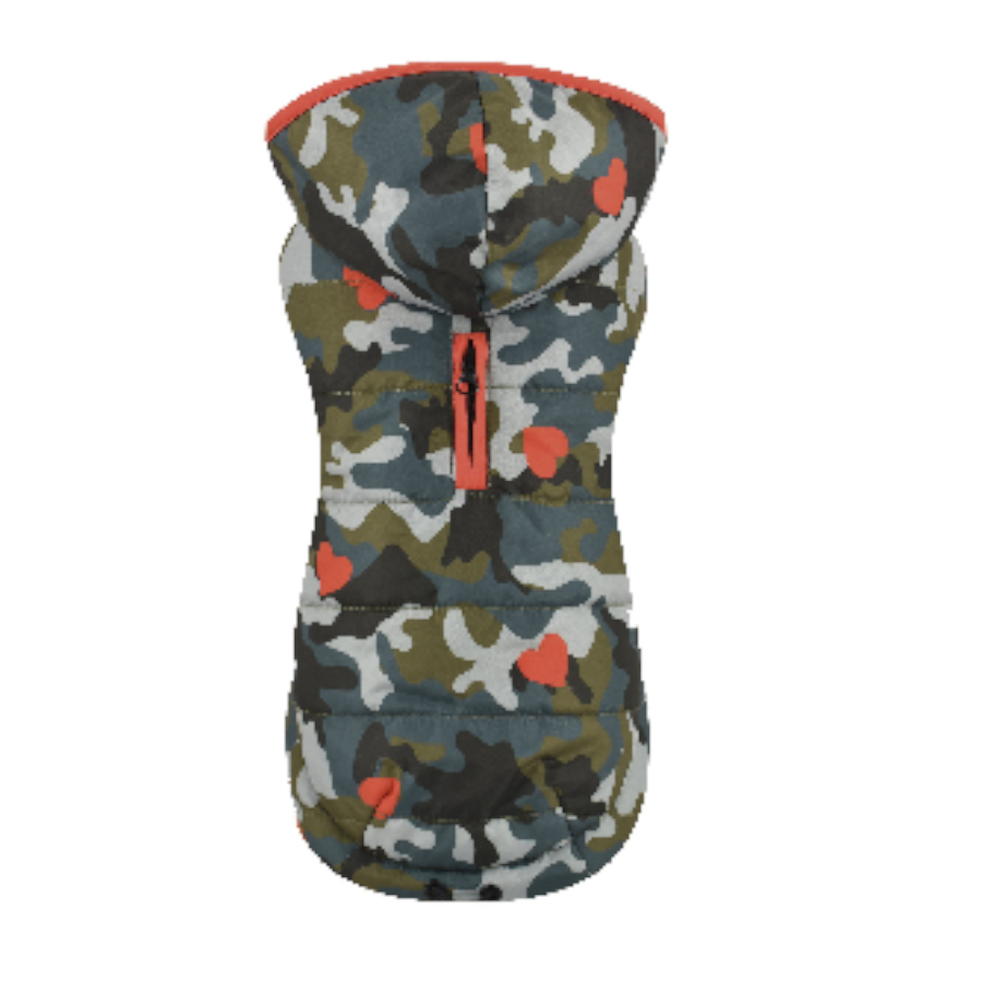 Nayeco Army Casaco com capuz para cães