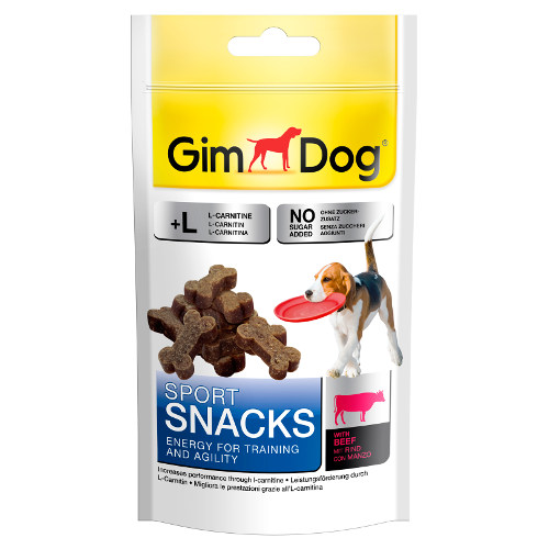 60 g GimDog Sport Ossinhos Terneira para cães