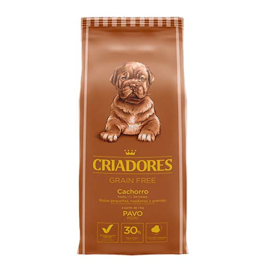 Criadores Grain Free Peru ração para cachorros