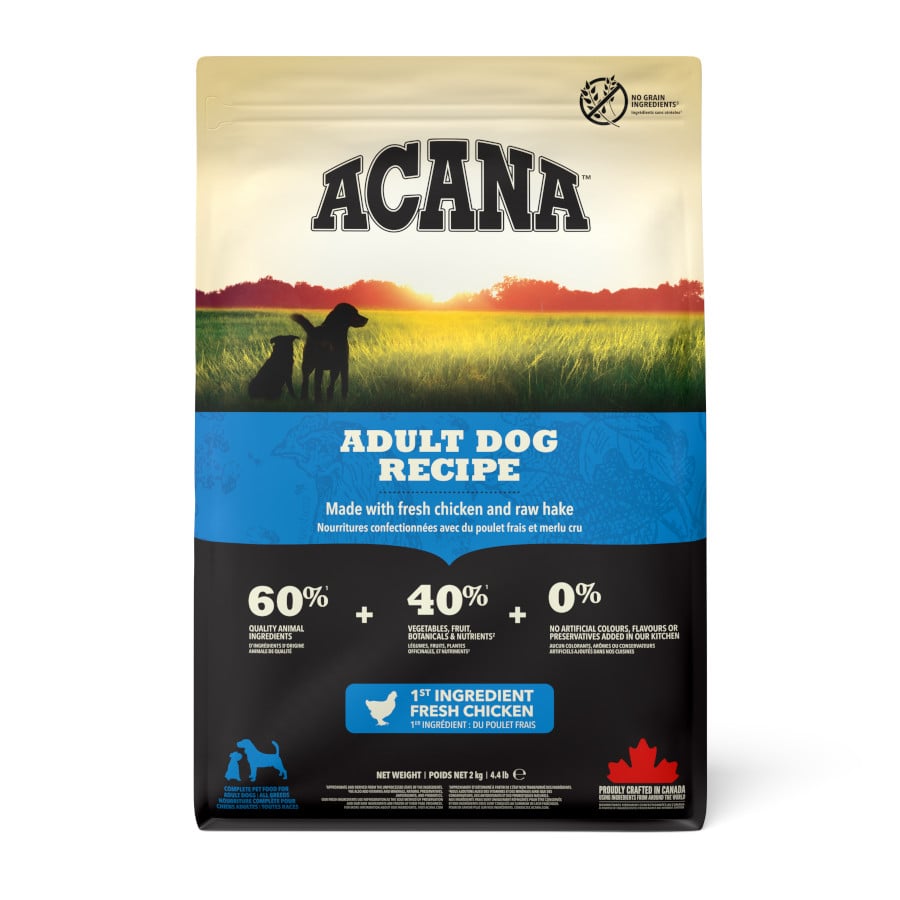 2 kg Acana Adult ração para cães