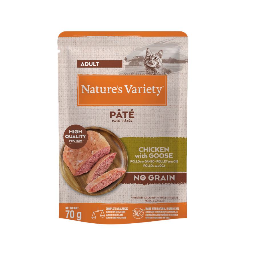 70 g Nature's Variety Original Adult frango e ganso saqueta para gatos