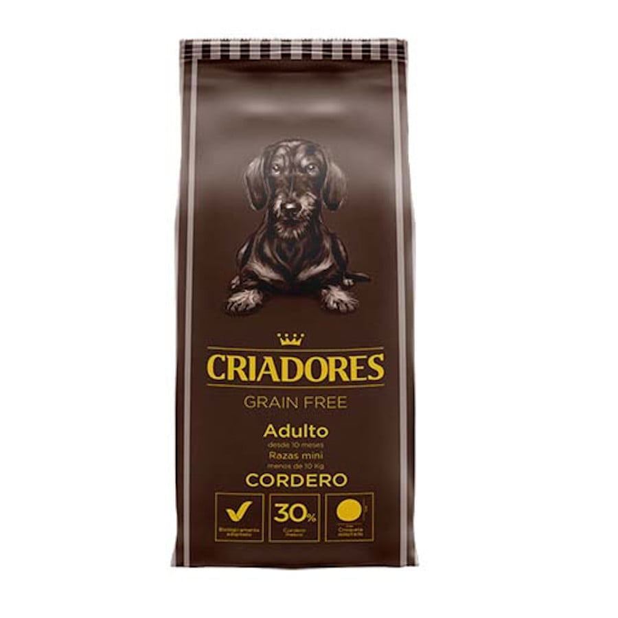 Criadores Adulto Grain Free Borrego ração para cães de porte mini