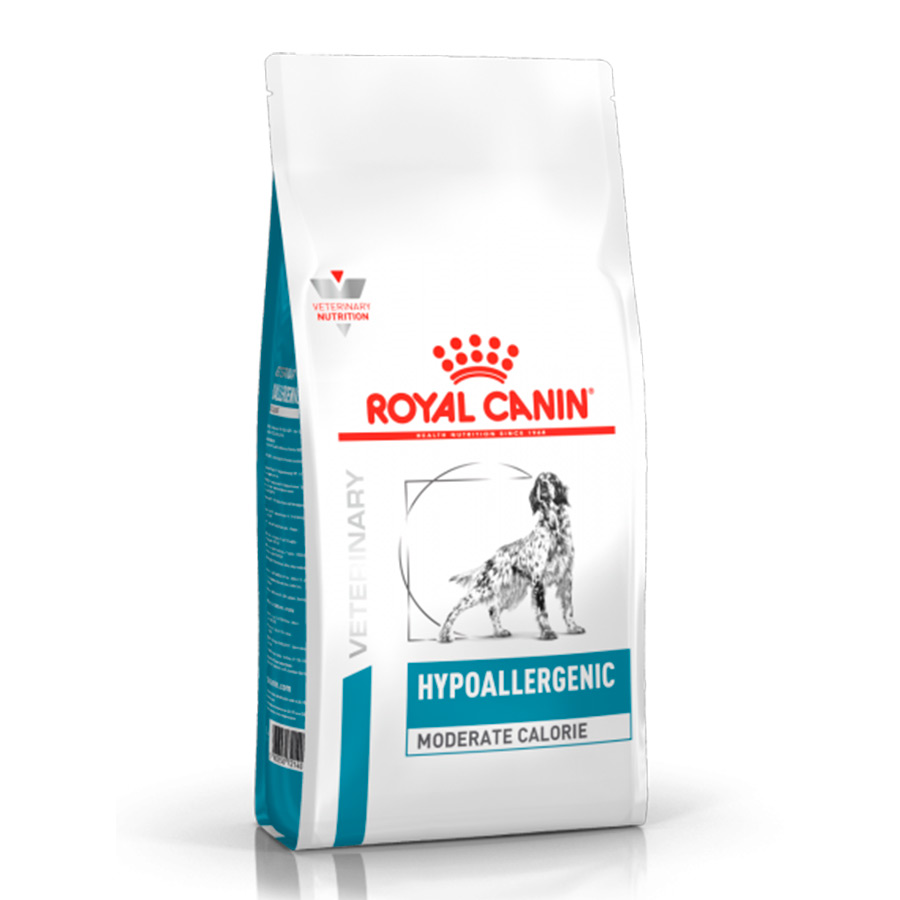 7 KG Royal Canin Veterinary Hypoallergenic Moderate Calorie ração para cães