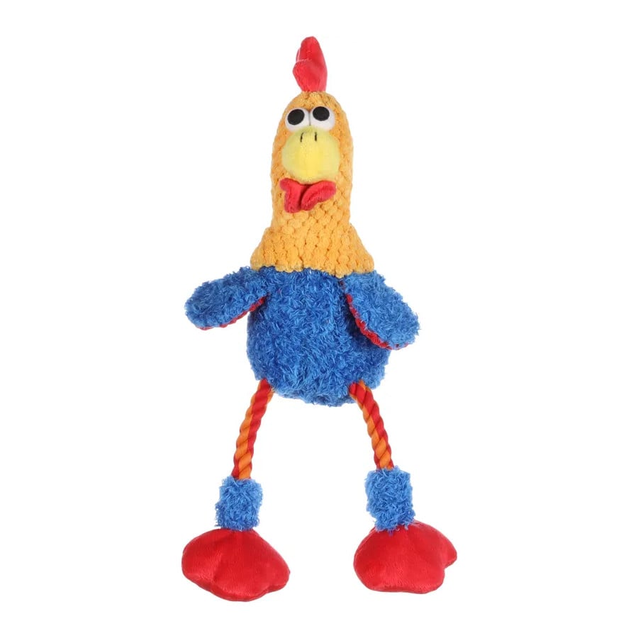 Flamingo Malita Galo de Peluche com Corda para cães