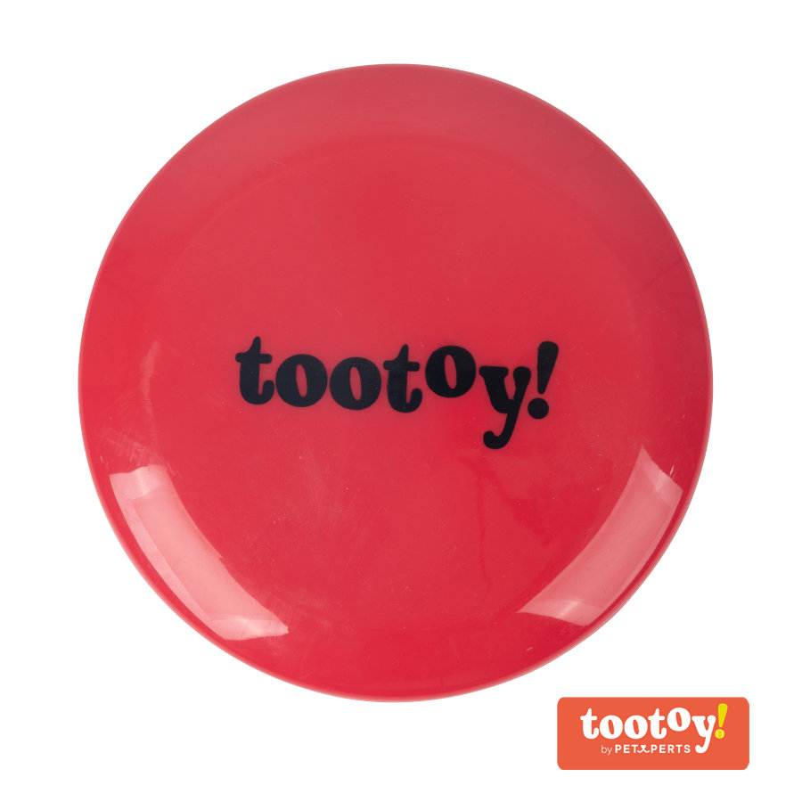 Tootoy! Flying disc Red Frisbee Vermelho para cães