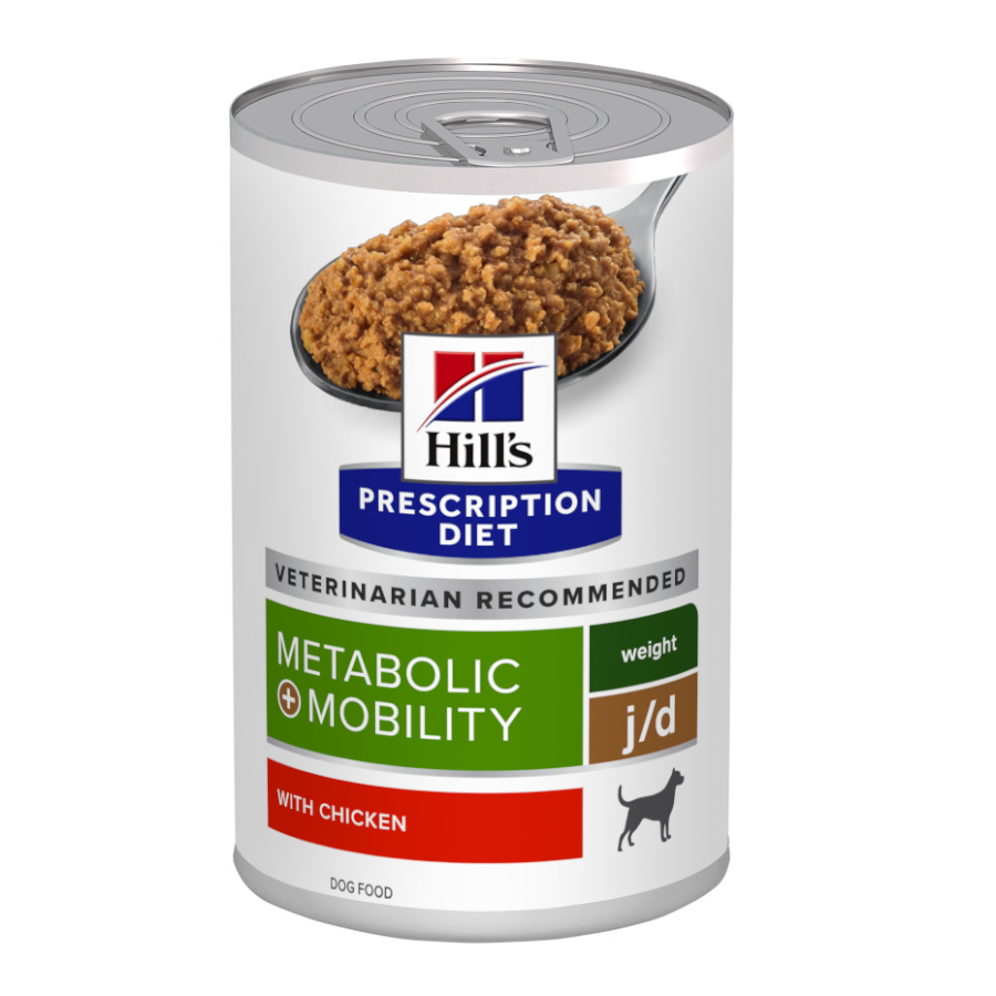 24 latas x 370 g Hill's Prescription Diet Canine j/d Metabolic + Mobility lata Pack poupança!