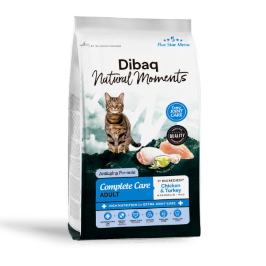 1.5 KG 1.5 kg Dibaq Natural Moments Pienso Pollo y Pavo para gato