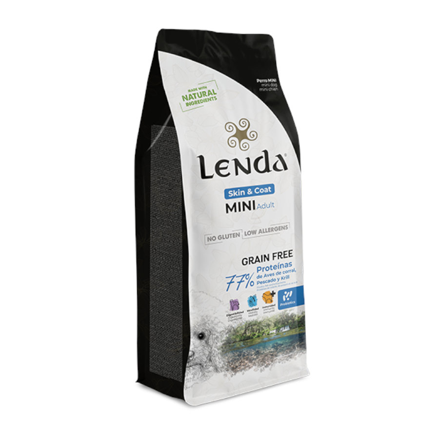 Lenda Mini Hypoallergenic Skin e Coat ração para cães