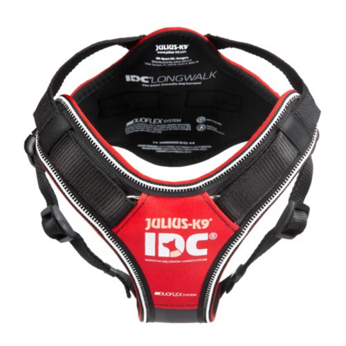 Julius K9 IDC Longwalk Peitoral Vermelho para cães