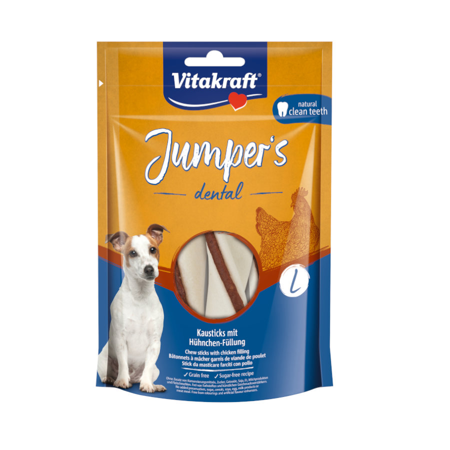 Vitakraft Snacks Dentários Jumper's de frango para cães, , large image number null