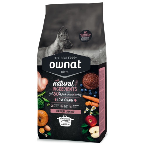 Ownat Ultra Medium Junior ração para cachorros