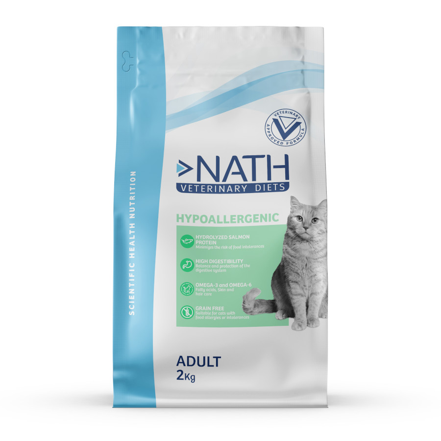 4 KG Nath Veterinary Diets Hypoallergenic Adult ração para gatos