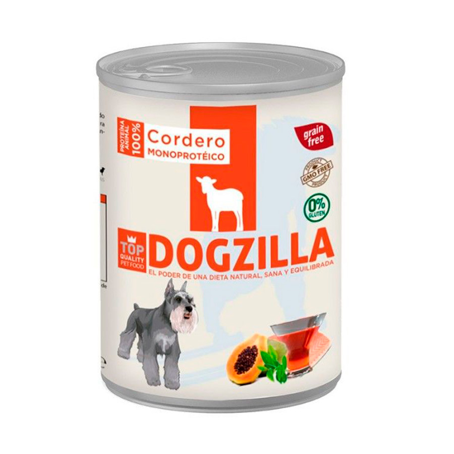 12 latas x 800 g Dogzilla Cordeiro lata para cães Pack poupança!