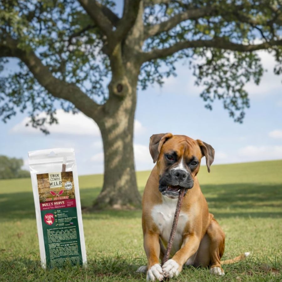 True Origins Nervo de Touro Snack para cães