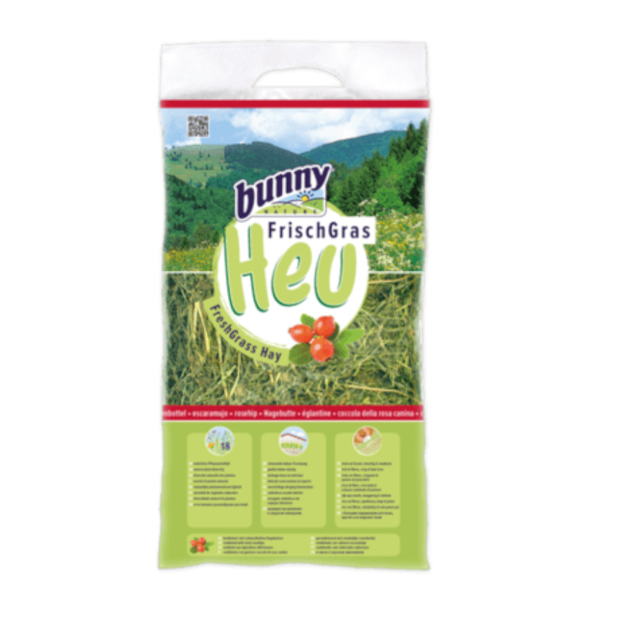 0.5 KG Bunny FrischGras Feno com Quadril de Rosa para roedores