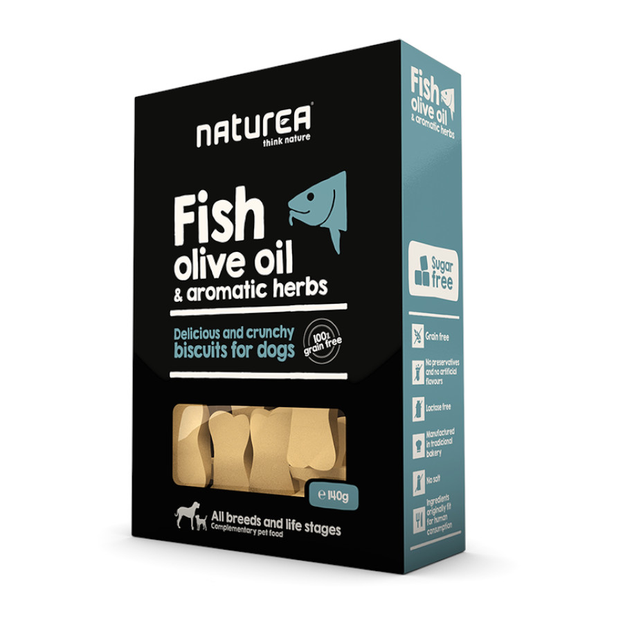 0.14 KG Naturea Biscoitos Peixe para cães