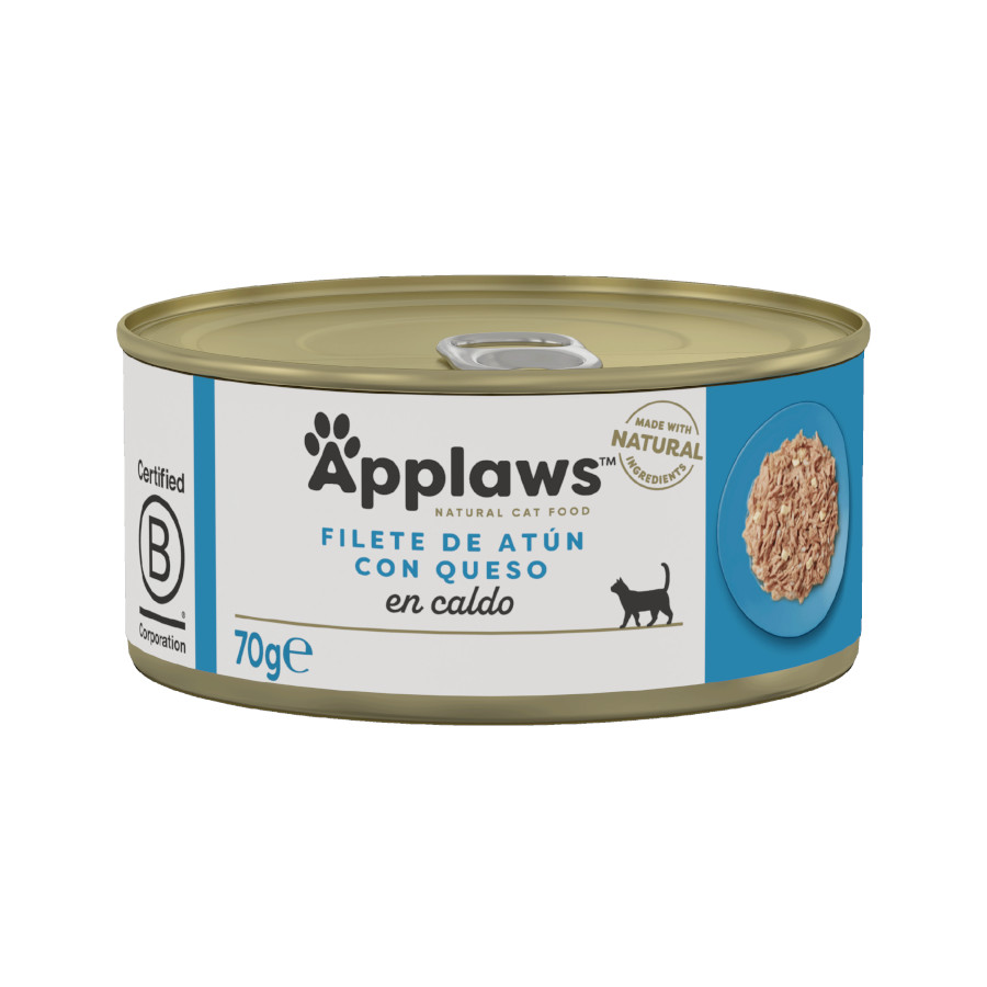 48 latas x 70 g Applaws Atum com queijo lata para gatos Pack poupança!