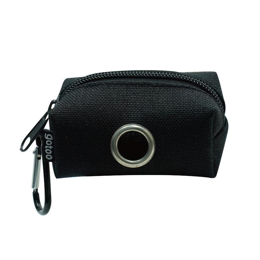 Gotoo porta-sacos preto para cães