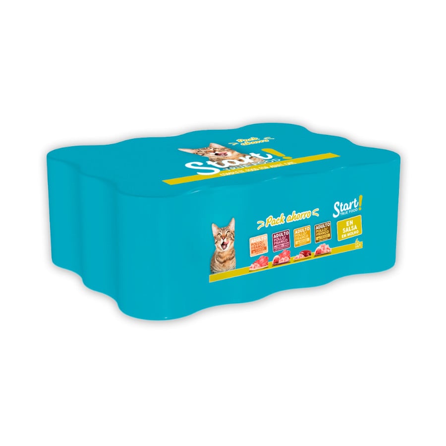 4.8 KG Start Multipack de Carne em Molho para gatos