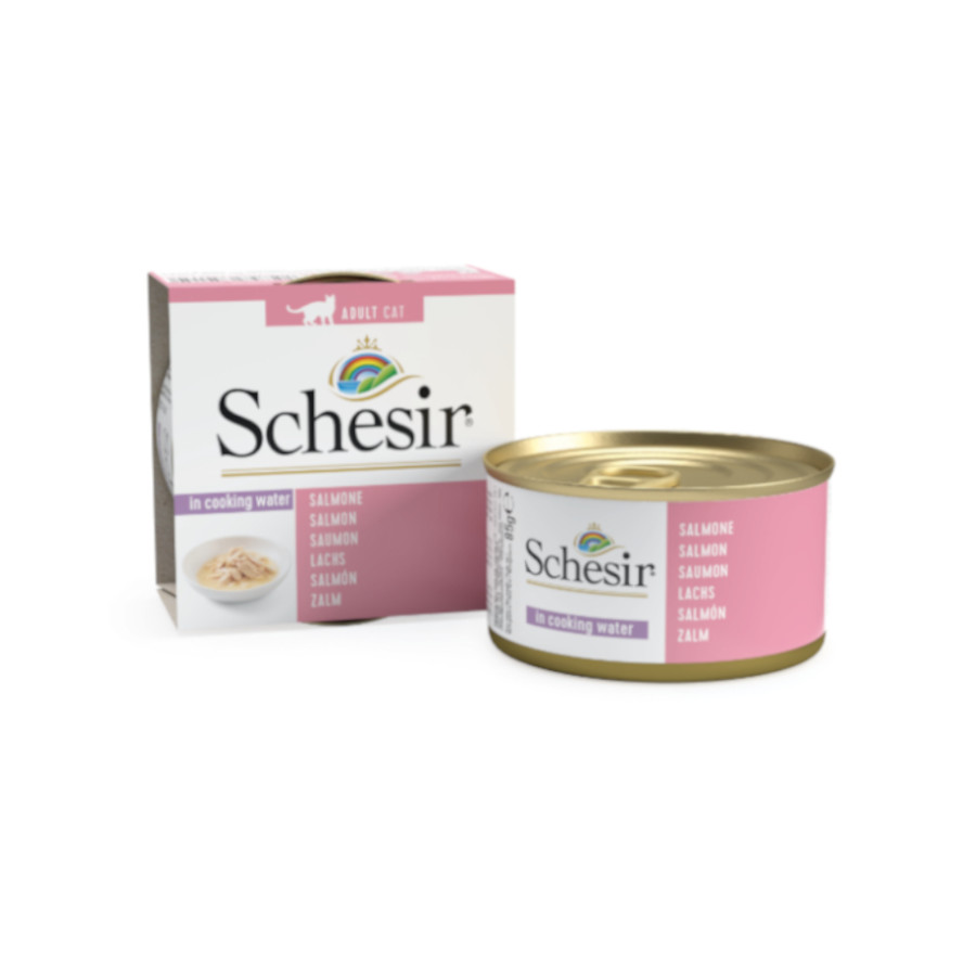 85 g Schesir Adult Salmão em lata para gatos