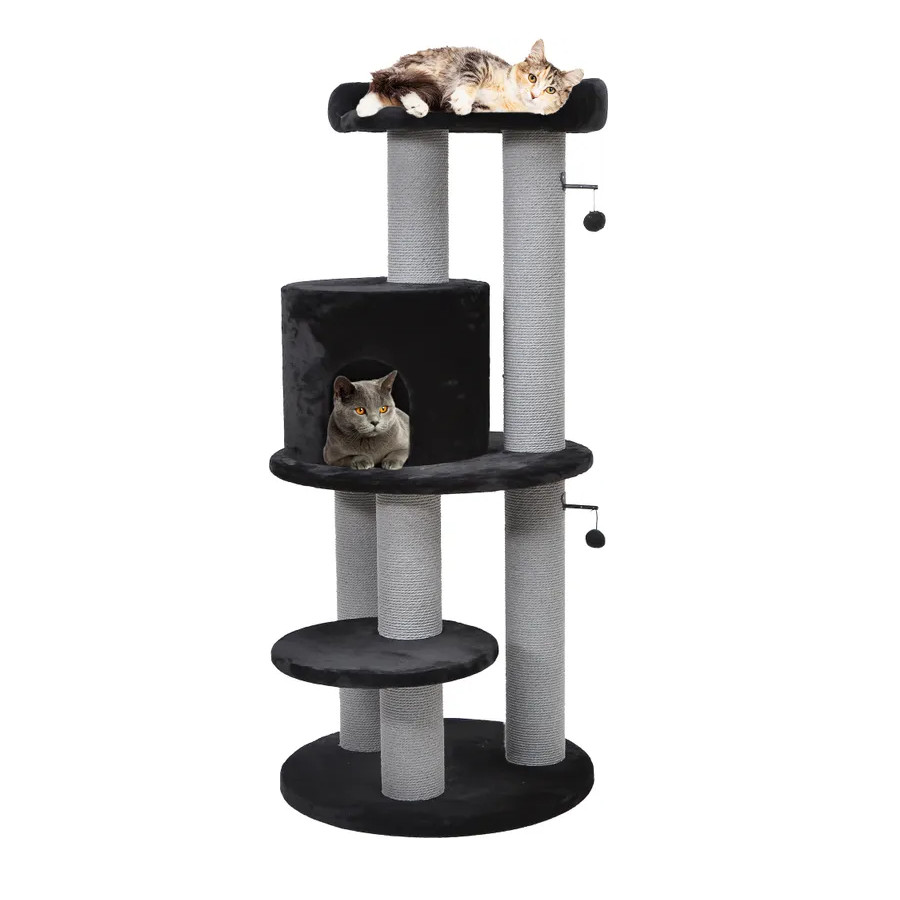 Flamingo Hattie Árvore Arranhador Preto para gatos