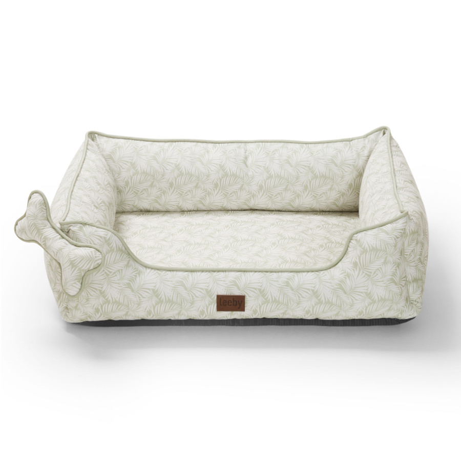 Leeby Cama botânica ortopédica para cães