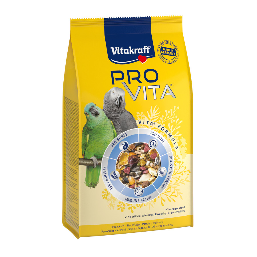Vitakraft Pro Vita Mistura de Cereais e Sementes para papagaios