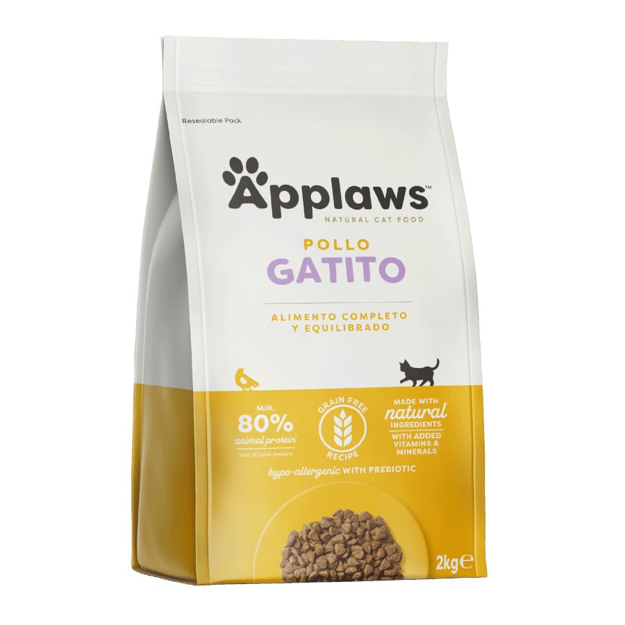 2 kg Applaws Kitten ração com frango para gatinhos