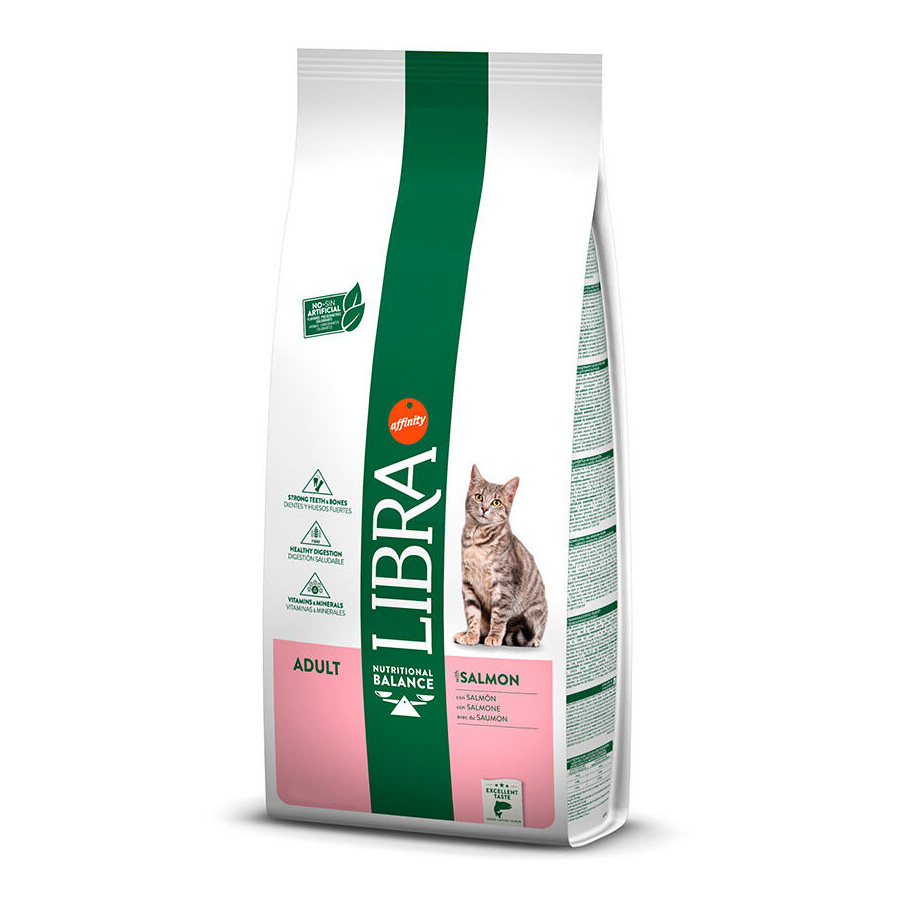 12 KG Libra Adult Salmão e Arroz ração para gatos
