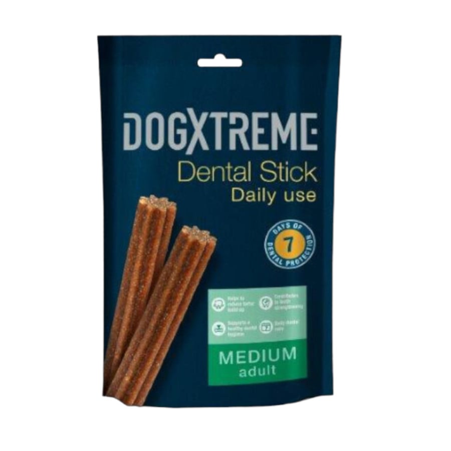42 sticks Dogxtreme Dental Stick Raças Médias Snack para cães Pack poupança!