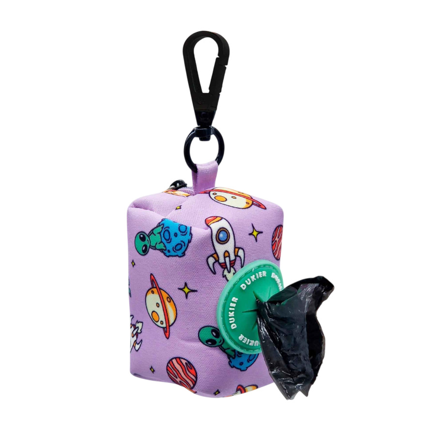 Dukier Porta-sacos estampado Alien para cães